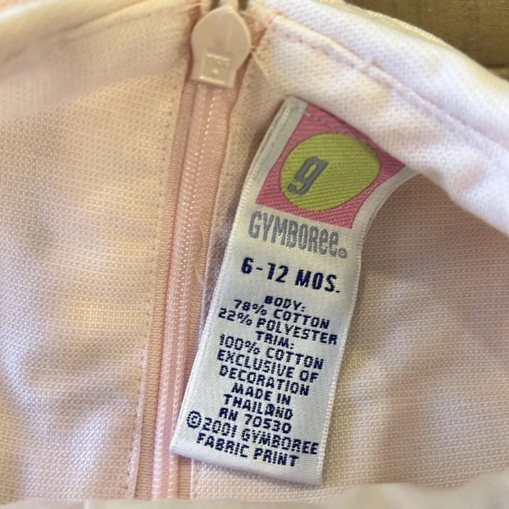 Gymboree vintage pink smocked dress